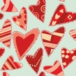 vector seamless pattern isolated hearts