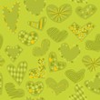 vector illustration seamless pattern isolated hearts