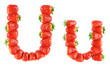 Strawberry alphabet - U
