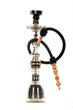 Black hookah isolated on a white background Black hookah isolated on a white background