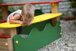 a little boy on playground