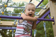a little boy on playground