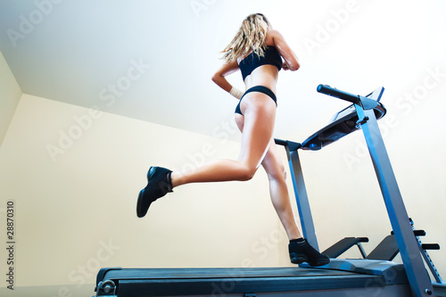 Photo: Young woman running Young woman running