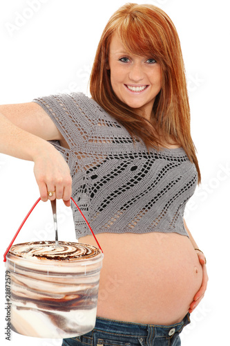 Photo: Pregnancy and Ice Cream Pregnancy and Ice Cream