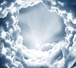 dark sky with sun