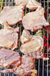 Meat on a grill Meat on a grill