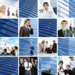 A collage of many different young business people A collage of many different young business people