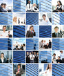 A collage of many different young business people A collage of many different young business people