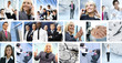 A collage of many different young business people A collage of many different young business people