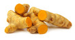 Turmerics over white background Turmerics over white background