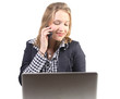 Young professional on phone