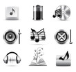 Music icons | B&W series Music icons | B&W series