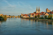 Cityscape of old Regensburg ,Bavaria,Germany,Unesco heritage,Hdr