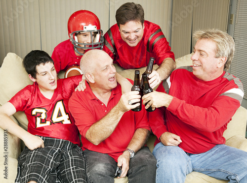 Photo: Football Fans Toast Success Football Fans Toast Success