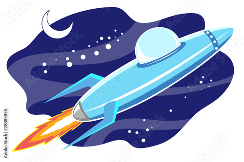 Vector: jet space in sky jet space in sky