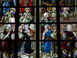 Stained glass church window - Alsemberg, Belgium