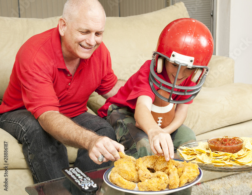 Photo: Football Fans and Snacks Football Fans and Snacks