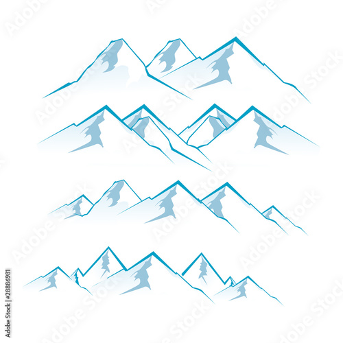 Vector: mountains mountains