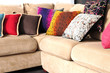 Cushions on sofa. Cushions on sofa.