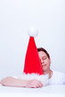 Guy with santa hat