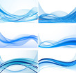 Abstract background vector set Abstract background vector set