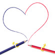Crayon drawing heart Crayon drawing heart