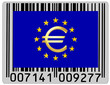 EU european union euro money currency barcode EU european union euro money currency barcode