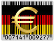 Germany euro money national emblem currency barcode Germany euro money national emblem currency barcode