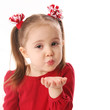 Blowing Valentine kisses
