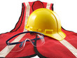 Safety Equipment on White