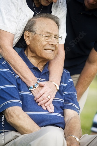 Photo: Front View Of Senior Man Sitting Front View Of Senior Man Sitting