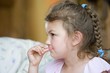 Girl Playing With Her Lip
