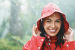Enjoying rainy weather