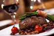 grilled beef with tomato
