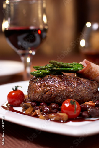 Photo: grilled beef with tomato grilled beef with tomato