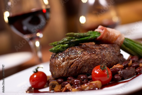 Photo: grilled beef with tomato grilled beef with tomato