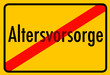 Altersvorsorge Symbol