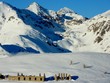 ruines sous les sommets dans le mercantour