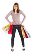 angry shopping woman