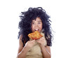 Foto: neanderthal eating a pizza neanderthal eating a pizza