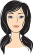 beauty girl face. design elements beauty girl face. design elements