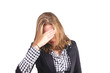 Distressed woman