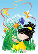 Baby on the meadow