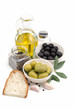 Olive oil on white Olive oil on white