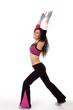 Photo: Zumba instructor in stretch pose Zumba instructor in stretch pose
