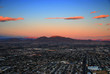 Las Vegas sunset aerial view Las Vegas sunset aerial view