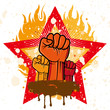 Vector: fist emblem fist emblem