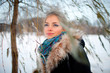 winter portrait of a lady