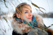 winter portrait of a lady