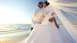 Bride & Groom After Their Dream Beach Wedding